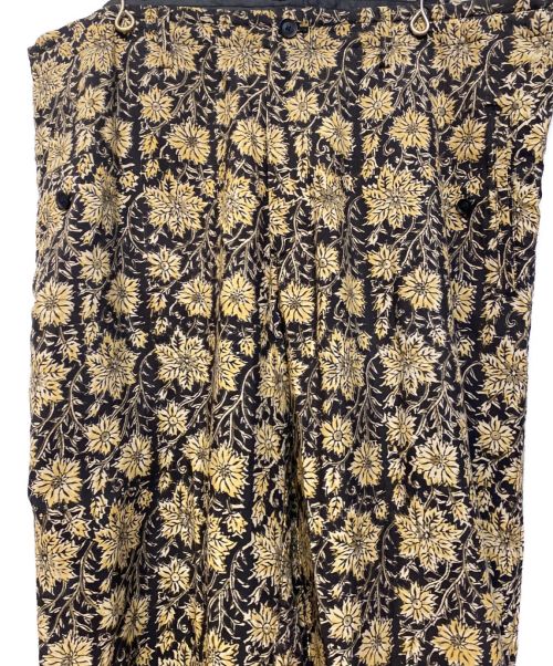 Yohji Yamamoto pour homme（ヨウジヤマモト プールオム）Yohji Yamamoto pour homme (ヨウジヤマモト プールオム) フラワー総柄ワイドパンツ ブラック サイズ:3の古着・服飾アイテム