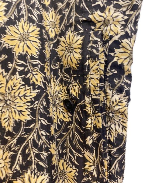 Yohji Yamamoto pour homme（ヨウジヤマモト プールオム）Yohji Yamamoto pour homme (ヨウジヤマモト プールオム) フラワー総柄ワイドパンツ ブラック サイズ:3の古着・服飾アイテム