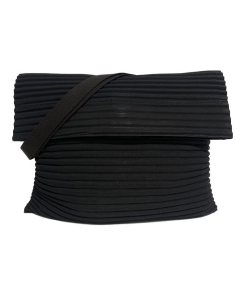 HOMME PLISSE ISSEY MIYAKE（オム プリッセ イッセイ ミヤケ）HOMME PLISSE ISSEY MIYAKE (オムプリッセ イッセイ ミヤケ) PLEATS SHOULDER BAG(プリーツショルダーバッグ) ブラック サイズ:-の古着・服飾アイテム