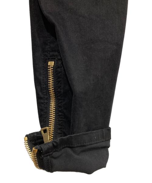 BALMAIN（バルマン）BALMAIN (バルマン) バイカーパンツ ブラック サイズ:SIZE 34の古着・服飾アイテム