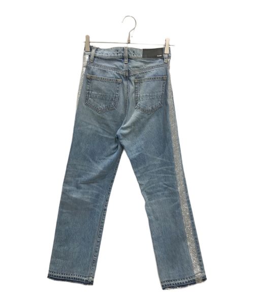 AMIRI（アミリ）AMIRI (アミリ) GLITTER TRACK STRAIGHT JEAN(グリッター トラック ストレート ジーン) インディゴ サイズ:W26の古着・服飾アイテム