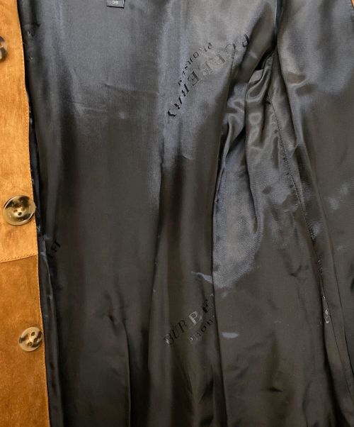 BURBERRY（バーバリー）BURBERRY (バーバリー) フリンジスウェードトレンチコート ブラウン サイズ:38の古着・服飾アイテム