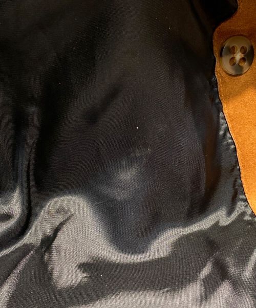 BURBERRY（バーバリー）BURBERRY (バーバリー) フリンジスウェードトレンチコート ブラウン サイズ:38の古着・服飾アイテム