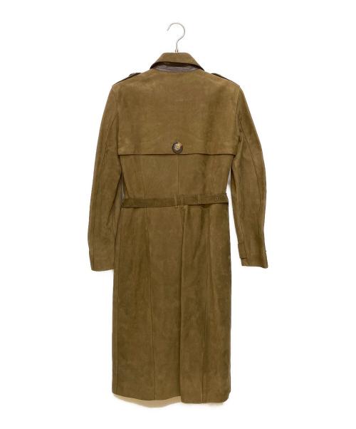 BURBERRY BRIT（バーバリーブリット）BURBERRY BRIT (バーバリーブリット) レザートレンチコート グリーン サイズ:36の古着・服飾アイテム
