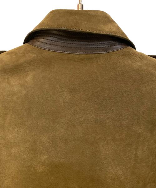 BURBERRY BRIT（バーバリーブリット）BURBERRY BRIT (バーバリーブリット) レザートレンチコート グリーン サイズ:36の古着・服飾アイテム