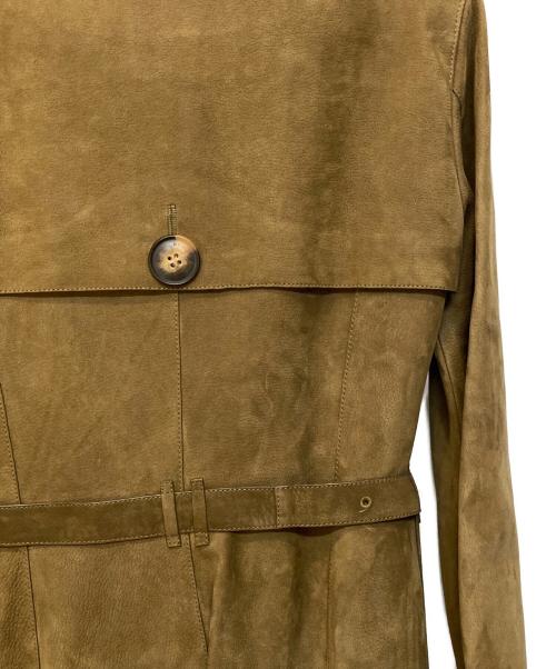 BURBERRY BRIT（バーバリーブリット）BURBERRY BRIT (バーバリーブリット) レザートレンチコート グリーン サイズ:36の古着・服飾アイテム