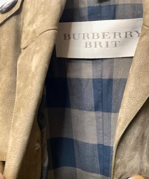 BURBERRY BRIT（バーバリーブリット）BURBERRY BRIT (バーバリーブリット) レザートレンチコート グリーン サイズ:36の古着・服飾アイテム