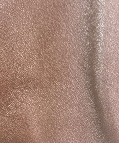 MIU MIU（ミュウミュウ）MIU MIU (ミュウミュウ) バックデザインレザージャケット ブラウン サイズ:36の古着・服飾アイテム