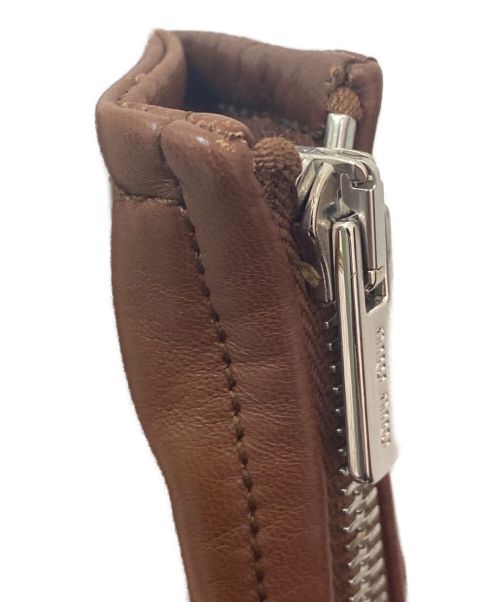 MIU MIU（ミュウミュウ）MIU MIU (ミュウミュウ) バックデザインレザージャケット ブラウン サイズ:36の古着・服飾アイテム