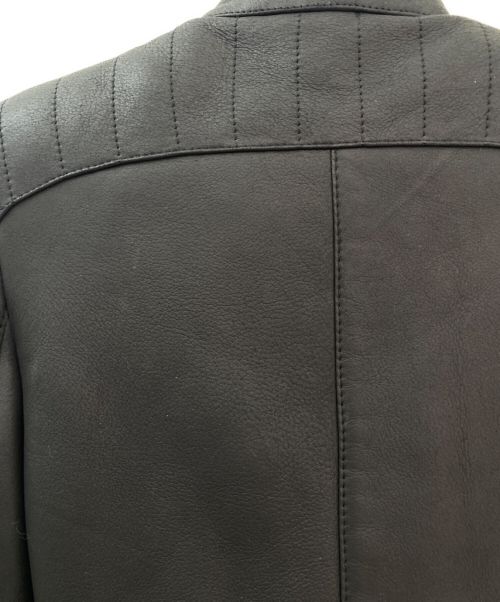 BALMAIN（バルマン）BALMAIN (バルマン) ムートンレザージャケット ブラック サイズ:34の古着・服飾アイテム