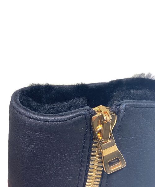 BALMAIN（バルマン）BALMAIN (バルマン) ムートンレザージャケット ブラック サイズ:34の古着・服飾アイテム