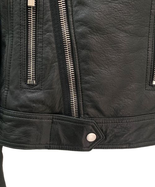 BALENCIAGA（バレンシアガ）BALENCIAGA (バレンシアガ) ファー付きレザージャケット ブラック サイズ:34の古着・服飾アイテム