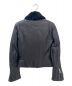 BALENCIAGA (バレンシアガ) ファー付きレザージャケット ブラック サイズ:34：77800円