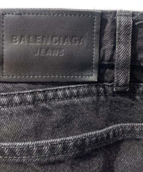 BALENCIAGA（バレンシアガ）BALENCIAGA (バレンシアガ) ワイドレッグデニムパンツ ブラック サイズ:XXSの古着・服飾アイテム
