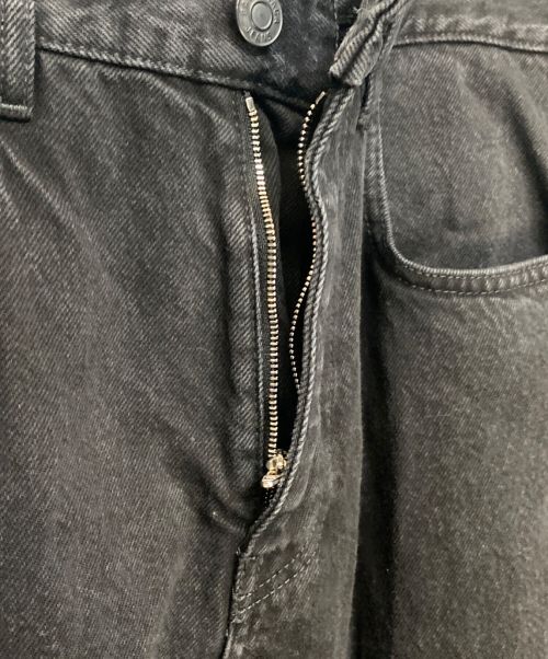 BALENCIAGA（バレンシアガ）BALENCIAGA (バレンシアガ) ワイドレッグデニムパンツ ブラック サイズ:XXSの古着・服飾アイテム