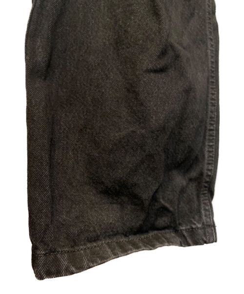 BALENCIAGA（バレンシアガ）BALENCIAGA (バレンシアガ) ワイドレッグデニムパンツ ブラック サイズ:XXSの古着・服飾アイテム