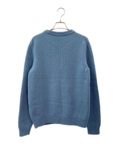 maison kitsune（メゾンキツネ）maison kitsune (メゾンキツネ) FOX HEAD PULLOVER スカイブルー サイズ:XSの古着・服飾アイテム