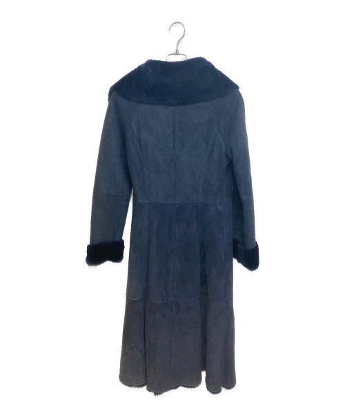 ARMANI COLLEZIONI（アルマーニ コレツィオーニ）ARMANI COLLEZIONI (アルマーニ コレツィオーニ) ムートンコート ネイビー サイズ:40の古着・服飾アイテム