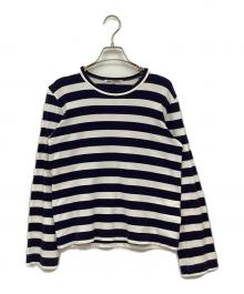 COMME des GARCONS（コムデギャルソン）の古着「ボーダーTシャツ」｜ネイビー