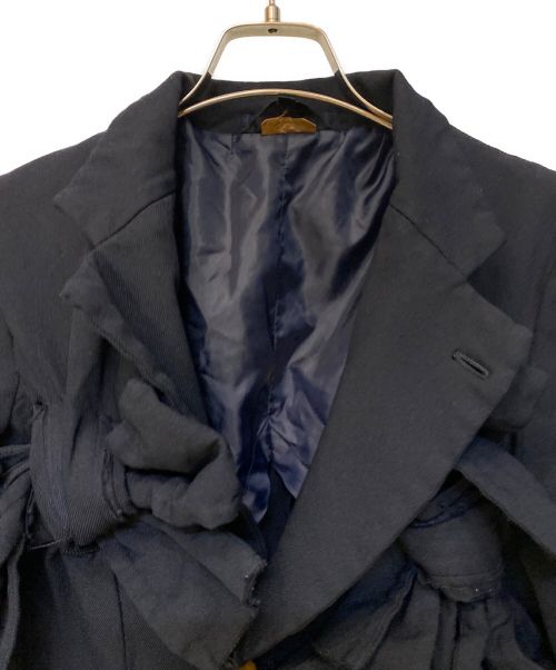 COMME des GARCONS（コムデギャルソン）COMME des GARCONS (コムデギャルソン) 13AW The Infinity of Tailoring期(テーラリングの無限大） リボンロングジャケット/Archive ネイビー サイズ:Sの古着・服飾アイテム