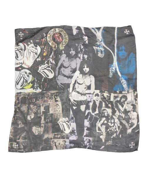 CHROME HEARTS（クロムハーツ）CHROME HEARTS (クロムハーツ) ROLLING STONES (ローリングストーンズ) ローリングストーンズシルクスカーフ サイズ:-の古着・服飾アイテム