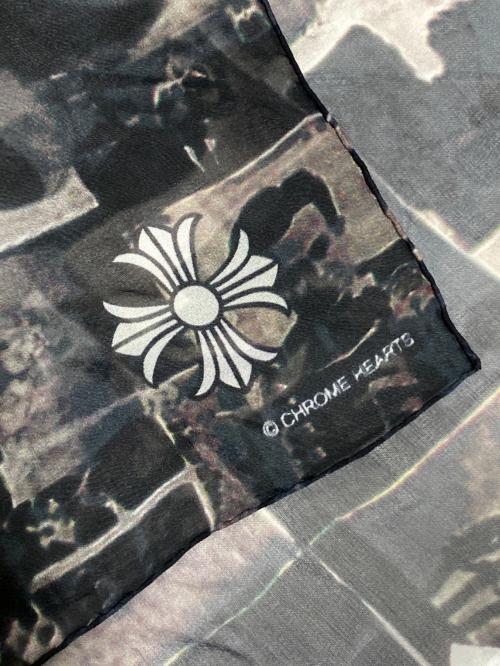 CHROME HEARTS（クロムハーツ）CHROME HEARTS (クロムハーツ) ROLLING STONES (ローリングストーンズ) ローリングストーンズシルクスカーフ サイズ:-の古着・服飾アイテム
