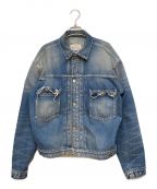Maison Margielaメゾンマルジェラ）の古着「22SS デストロイデニムジャケット」｜インディゴ