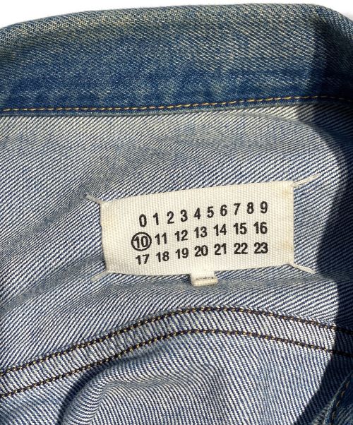 Maison Margiela（メゾンマルジェラ）Maison Margiela (メゾンマルジェラ) 22SS デストロイデニムジャケット インディゴ サイズ:52の古着・服飾アイテム