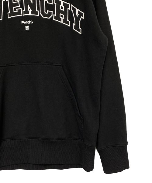 GIVENCHY（ジバンシィ）GIVENCHY (ジバンシィ) ロゴ刺繍パーカー ブラック サイズ:Sの古着・服飾アイテム
