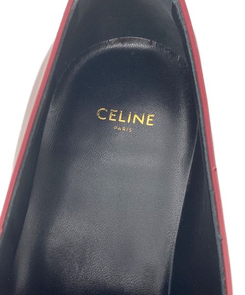 CELINE（セリーヌ）CELINE (セリーヌ) タッセルローファー レッド サイズ:43の古着・服飾アイテム
