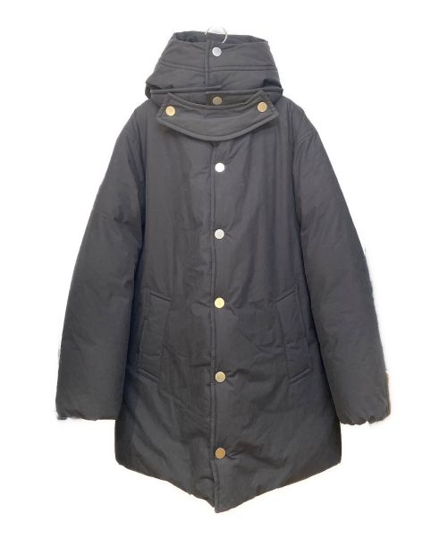BOTTEGA VENETA（ボッテガベネタ）BOTTEGA VENETA (ボッテガベネタ) パテッドフードダウンコート ブラック サイズ:Mの古着・服飾アイテム
