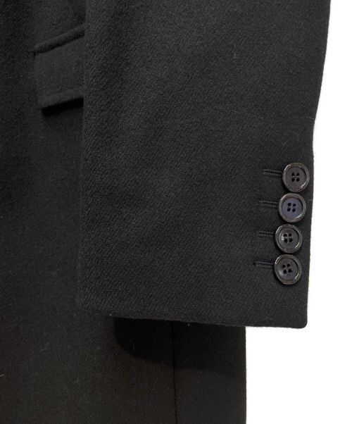 Saint Laurent Paris（サンローランパリ）Saint Laurent Paris (サンローランパリ) ウール ダブルコート ブラック サイズ:52の古着・服飾アイテム