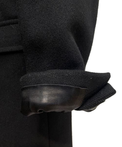 Saint Laurent Paris（サンローランパリ）Saint Laurent Paris (サンローランパリ) ウール ダブルコート ブラック サイズ:52の古着・服飾アイテム