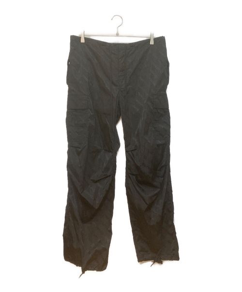 ALEXANDER WANG（アレキサンダー・ワン）ALEXANDER WANG (アレキサンダーワン) ドローストリングカーゴパンツ ブラック サイズ:Sの古着・服飾アイテム