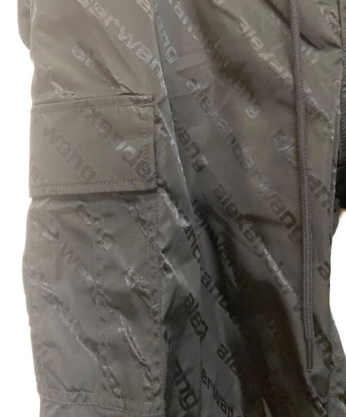 ALEXANDER WANG（アレキサンダー・ワン）ALEXANDER WANG (アレキサンダーワン) ドローストリングカーゴパンツ ブラック サイズ:Sの古着・服飾アイテム
