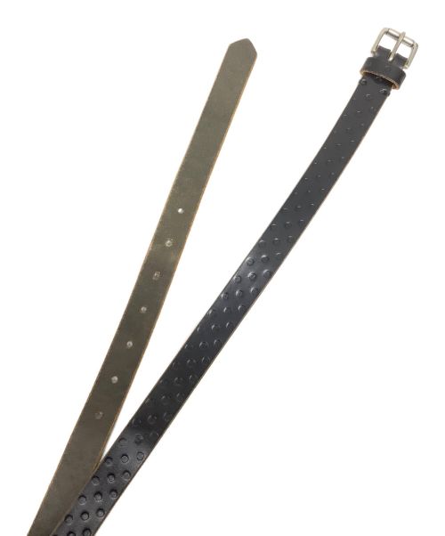 COMME des GARCONS（コムデギャルソン）COMME des GARCONS (コムデギャルソン) レザーベルト ブラックの古着・服飾アイテム