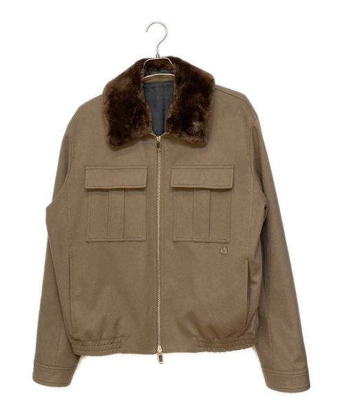 Christian Dior（クリスチャン ディオール）Christian Dior (クリスチャン ディオール) 23AW ビーバーファージャケット ブラウン サイズ:50の古着・服飾アイテム
