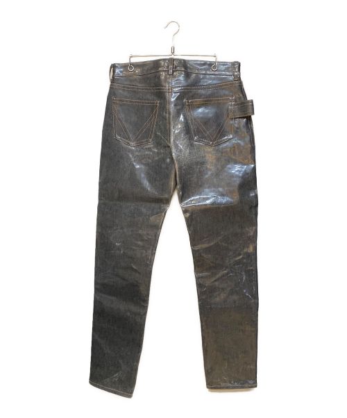 BOTTEGA VENETA（ボッテガベネタ）BOTTEGA VENETA (ボッテガベネタ) コーティングパンツ ネイビー サイズ:48の古着・服飾アイテム