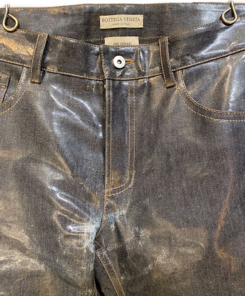 BOTTEGA VENETA（ボッテガベネタ）BOTTEGA VENETA (ボッテガベネタ) コーティングパンツ ネイビー サイズ:48の古着・服飾アイテム