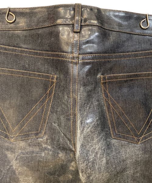 BOTTEGA VENETA（ボッテガベネタ）BOTTEGA VENETA (ボッテガベネタ) コーティングパンツ ネイビー サイズ:48の古着・服飾アイテム