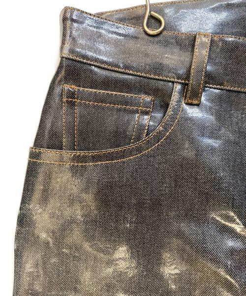 BOTTEGA VENETA（ボッテガベネタ）BOTTEGA VENETA (ボッテガベネタ) コーティングパンツ ネイビー サイズ:48の古着・服飾アイテム