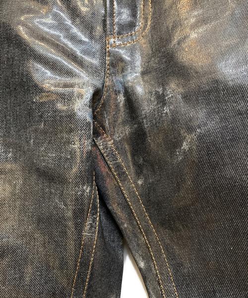 BOTTEGA VENETA（ボッテガベネタ）BOTTEGA VENETA (ボッテガベネタ) コーティングパンツ ネイビー サイズ:48の古着・服飾アイテム