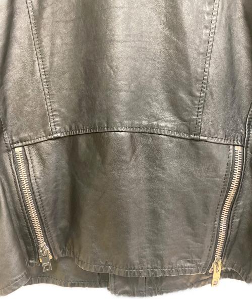 CELINE（セリーヌ）CELINE (セリーヌ) クラシックバイカーレザージャケット ブラック サイズ:50の古着・服飾アイテム