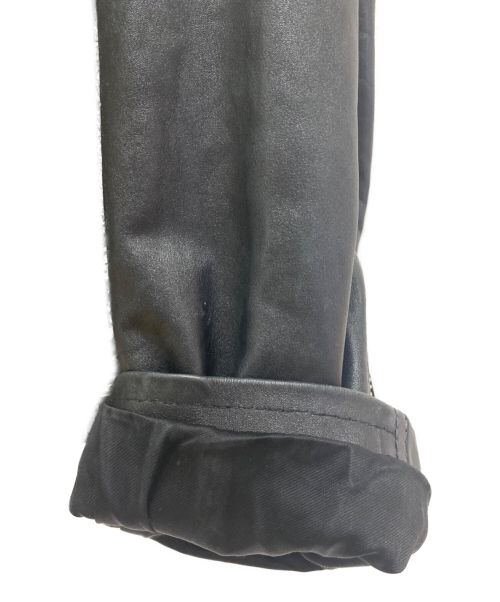 CELINE（セリーヌ）CELINE (セリーヌ) クラシックバイカーレザージャケット ブラック サイズ:50の古着・服飾アイテム