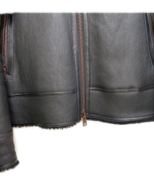 TAGLIATORE（タリアトーレ）TAGLIATORE (タリアトーレ) ムートン ダブルライダース ブラック サイズ:52の古着・服飾アイテム