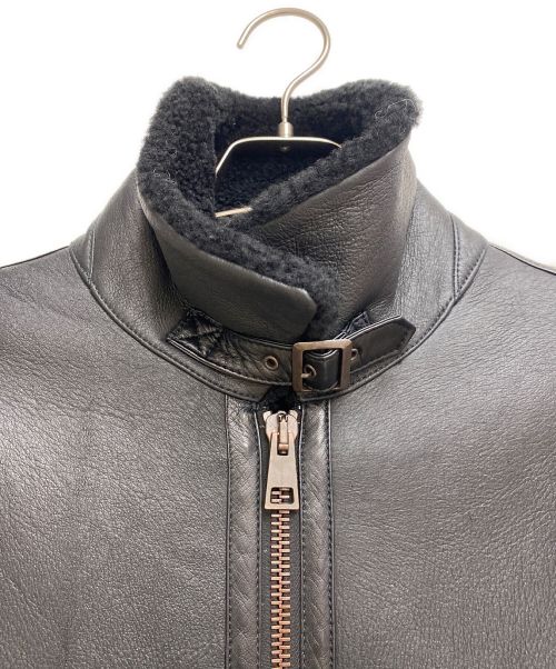 TAGLIATORE（タリアトーレ）TAGLIATORE (タリアトーレ) ムートン ダブルライダース ブラック サイズ:52の古着・服飾アイテム