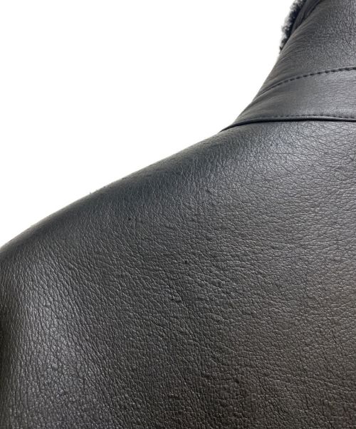 TAGLIATORE（タリアトーレ）TAGLIATORE (タリアトーレ) ムートン ダブルライダース ブラック サイズ:52の古着・服飾アイテム