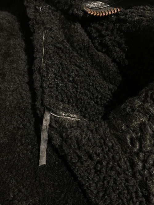 TAGLIATORE（タリアトーレ）TAGLIATORE (タリアトーレ) ムートン ダブルライダース ブラック サイズ:52の古着・服飾アイテム