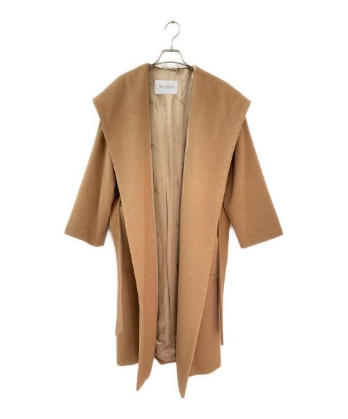 MaxMara（マックスマーラ）MaxMara (マックスマーラ) フーデッドロングコート ベージュ サイズ:36の古着・服飾アイテム