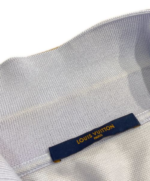 LOUIS VUITTON（ルイ ヴィトン）LOUIS VUITTON (ルイ ヴィトン) LV刺繍ポロシャツ Circle Logo (サークルロゴ) スカイブルー サイズ:Ｌの古着・服飾アイテム